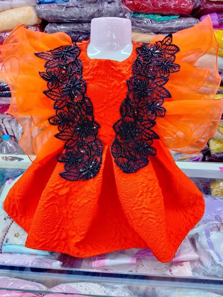 Orange Party Frock