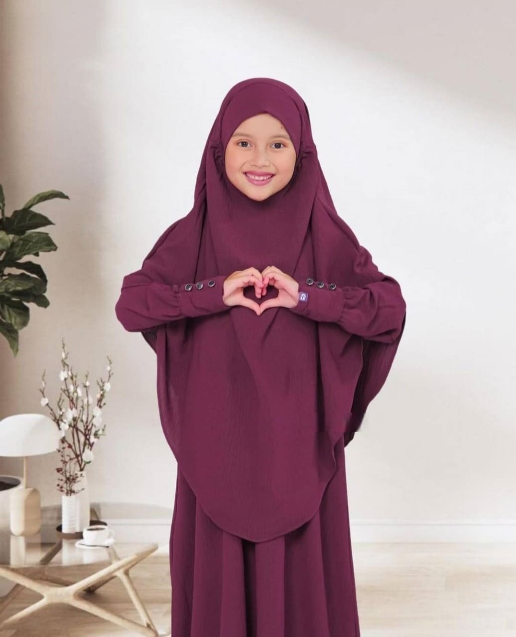Premium Plum Purple Baby Borkha Design - বাচ্চাদের গর্জিয়াস পার্পল বোরখা
