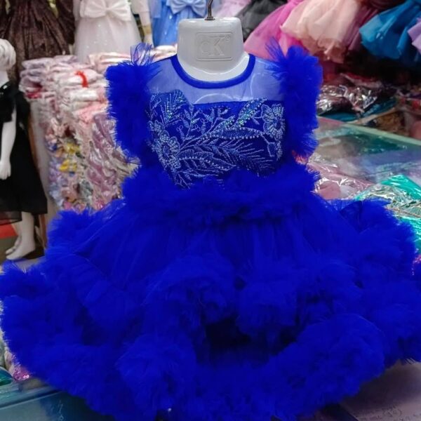 Royal Blue Premium Party Baby Dress and Gown for Girls