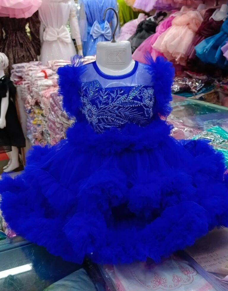 Royal Blue Premium Party Baby Dress and Gown for Girls